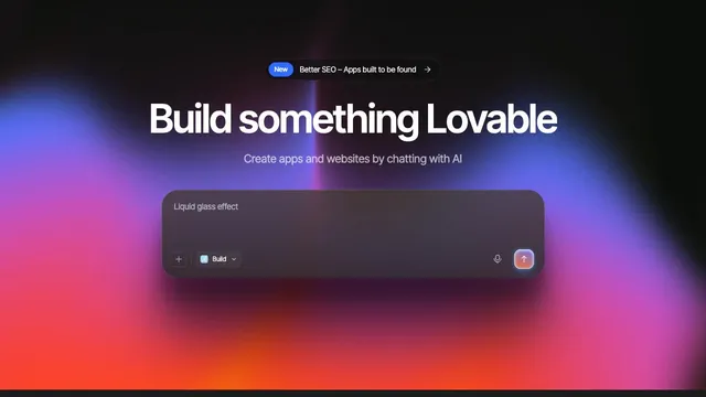 Recreate this exact Lovable landing page 1:1 데모 포스터 이미지